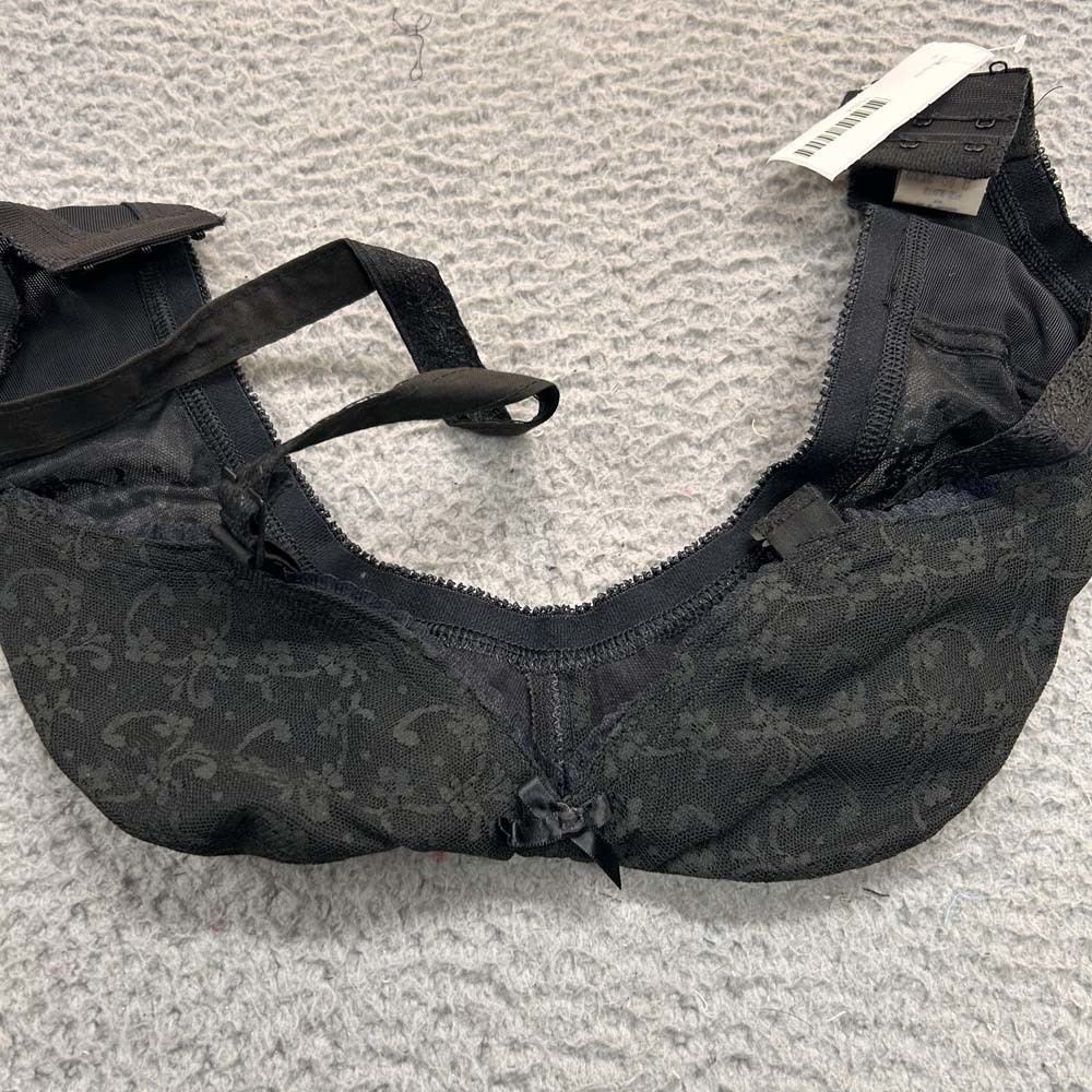 VTG Norvell Bra 28G Full Coverage 574  Soft Cup Cone Floral Lace NWOT NOS